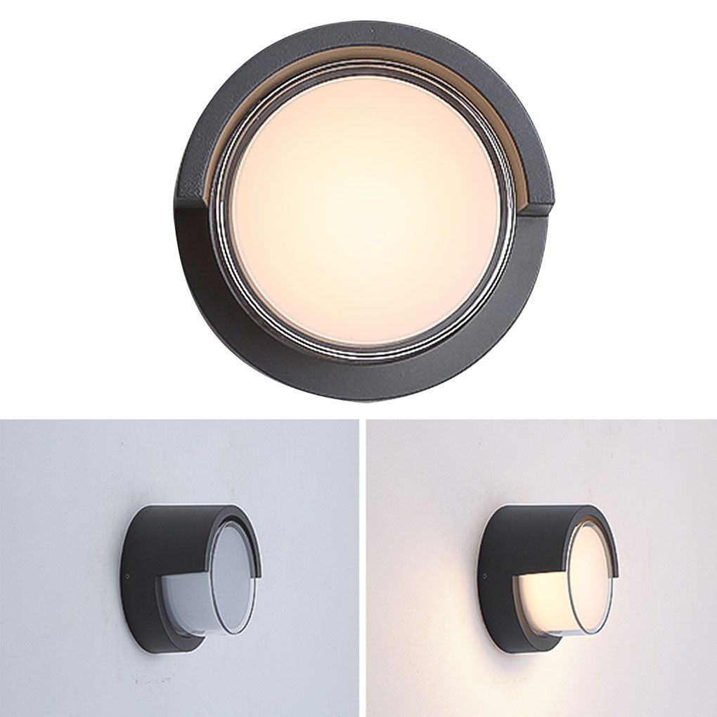 Preciou Modern Round Designs Aluminum Outdoor Wall Lights