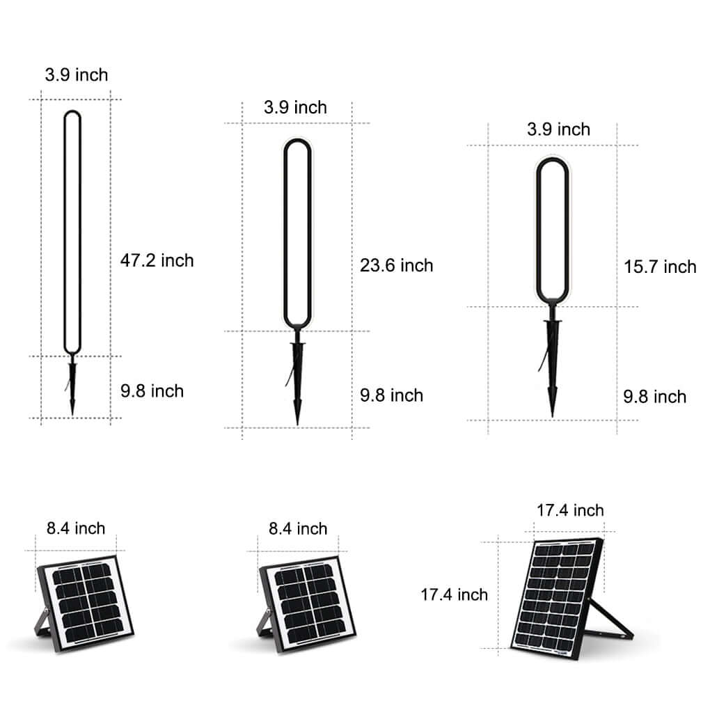 Interete Sleek Oval Ring LED Modern Aluminum Outdoor Lights