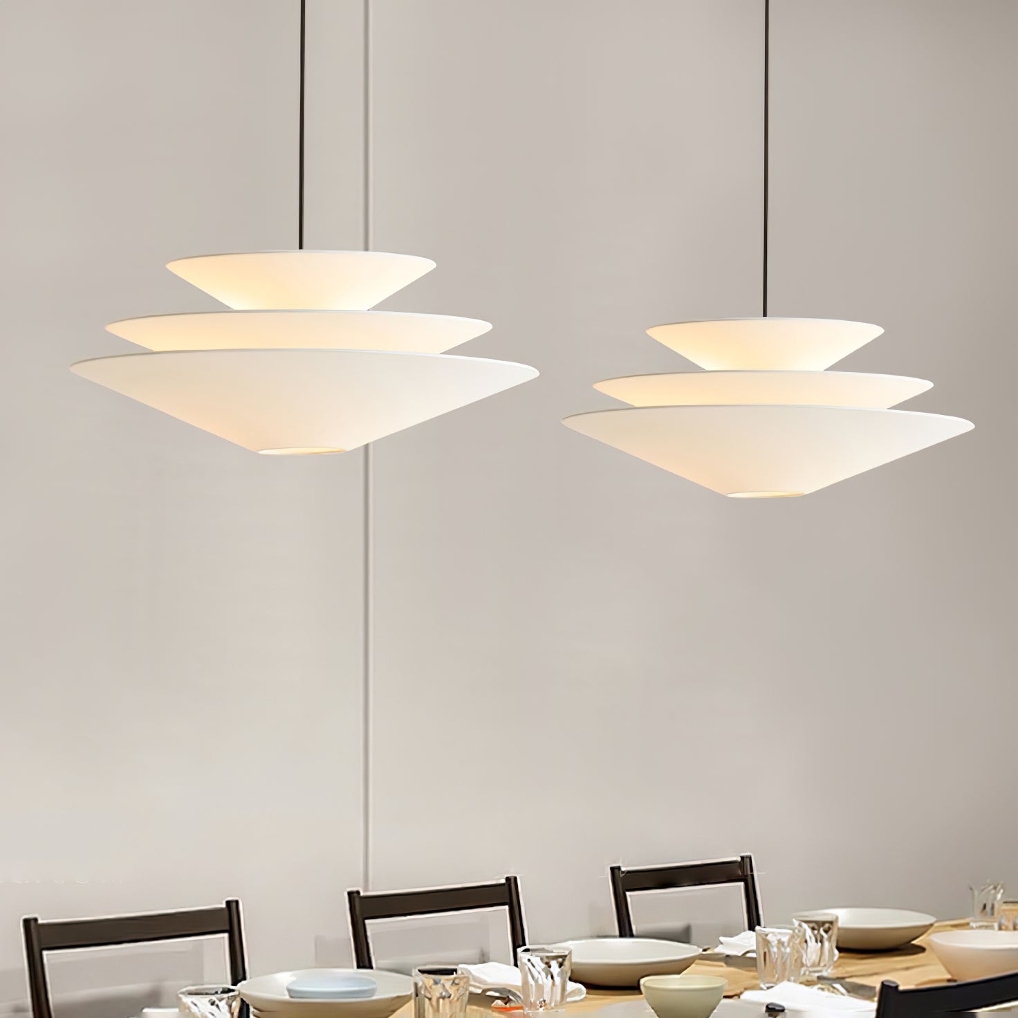 Triara Minimalist Layered Pendant Light