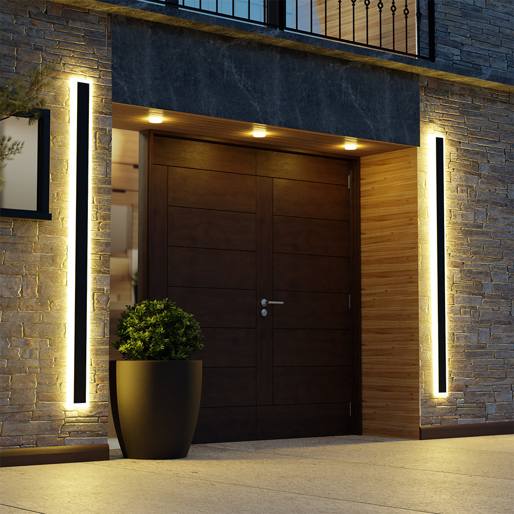 Arisha Radiation Linear Acrylic Outdoor Wall Lamp Garden Corridor