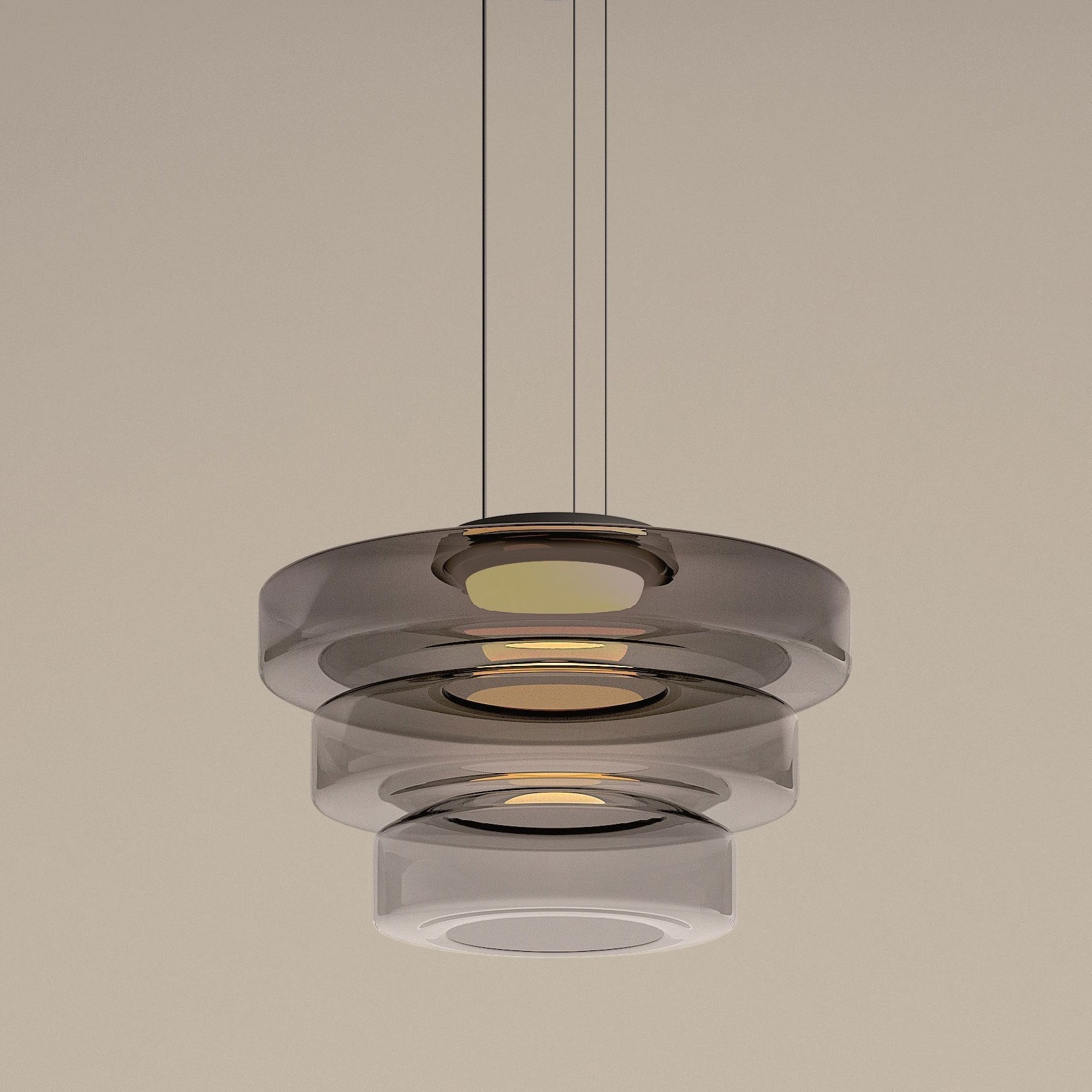 Valentina Glass Pendant Light Multi-tiered Structure