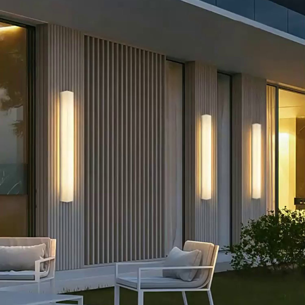 Arisha Modern Rectangular Marble Outdoor Wall Lamp