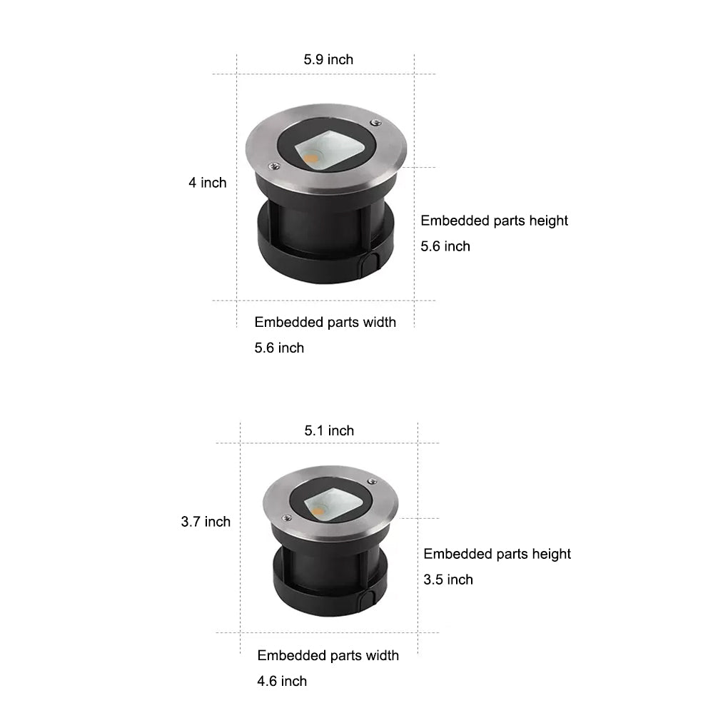 Halsey Modern Aluminum Outdoor Step Light