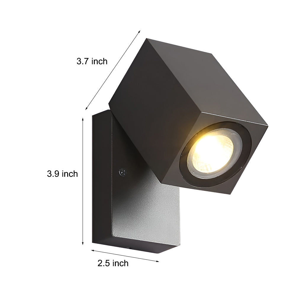 Constnt Square Sensor LED Aluminum Outdoor Wall Spot Lights