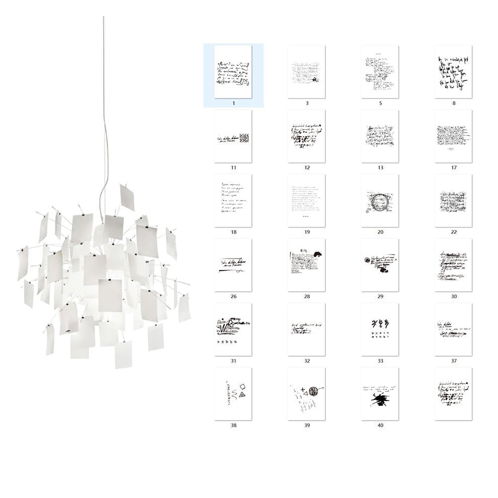 Lunerira Chandelier Paper Customizable Creative
