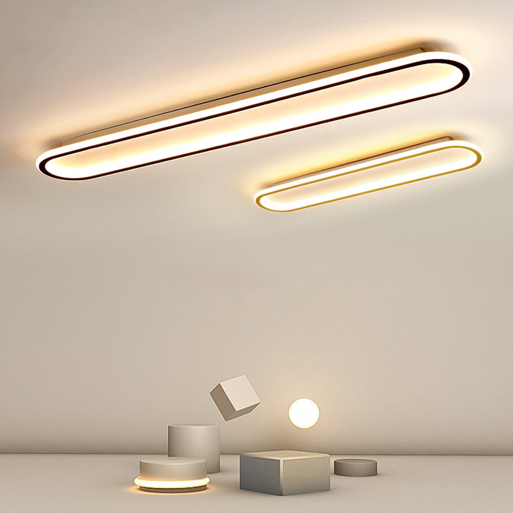 Arisha Minimalist Rectangular Flush Mount Ceiling Light