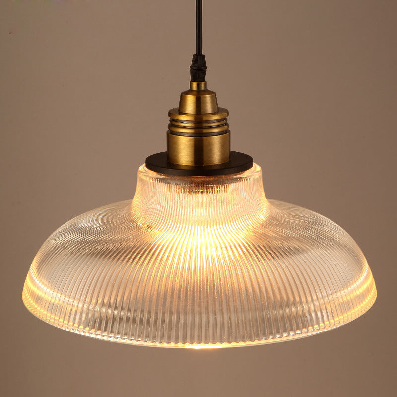 Arisha Industrial LED Pendant Light Clear/Amber Bedroom/Restaurant