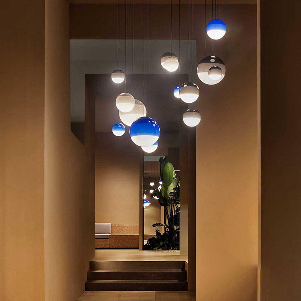 Valentina Colorful Glass Bubble Pendant Light