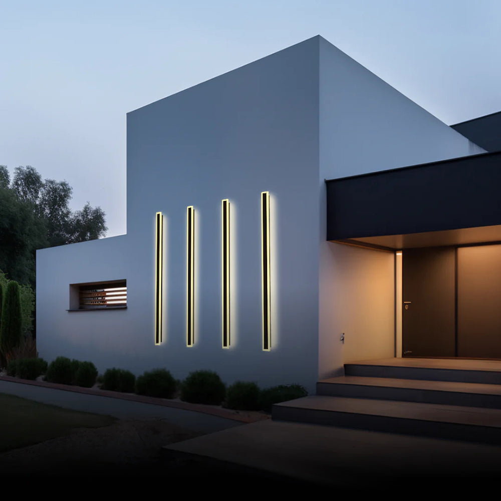 Arisha Radiation Linear Acrylic Outdoor Wall Lamp Garden Corridor