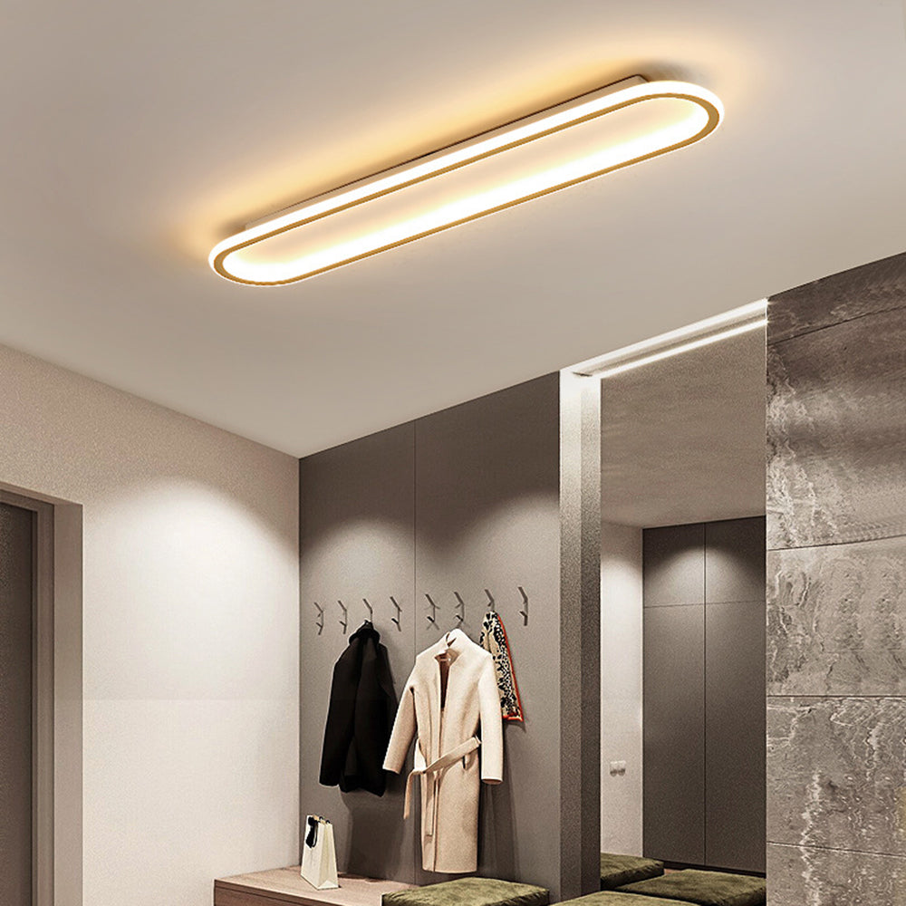 Arisha Minimalist Rectangular Flush Mount Ceiling Light