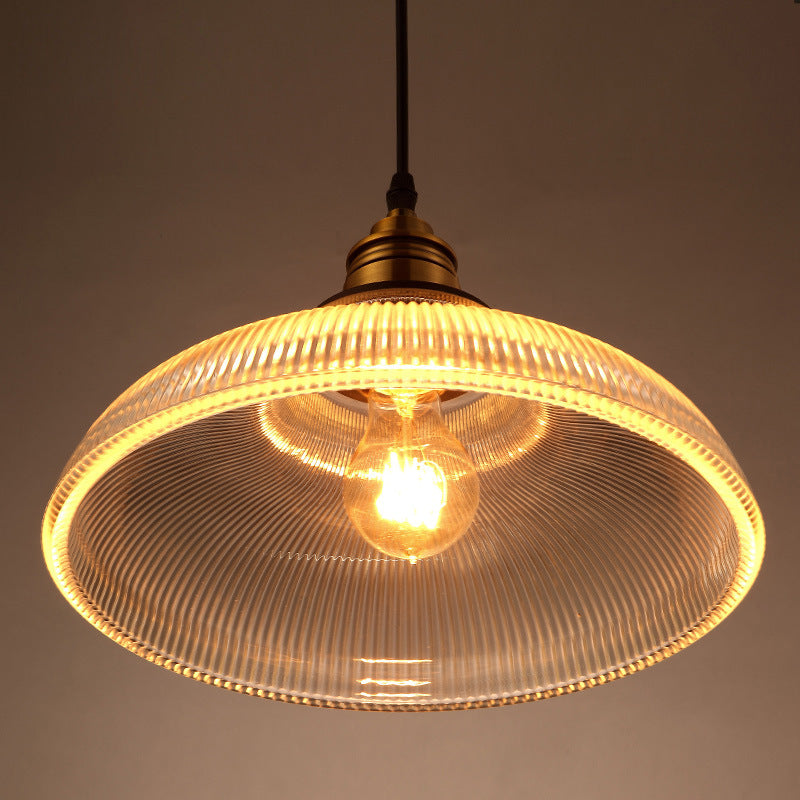 Arisha Industrial LED Pendant Light Clear/Amber Bedroom/Restaurant