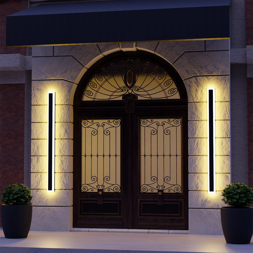 Arisha Radiation Linear Acrylic Outdoor Wall Lamp Garden Corridor