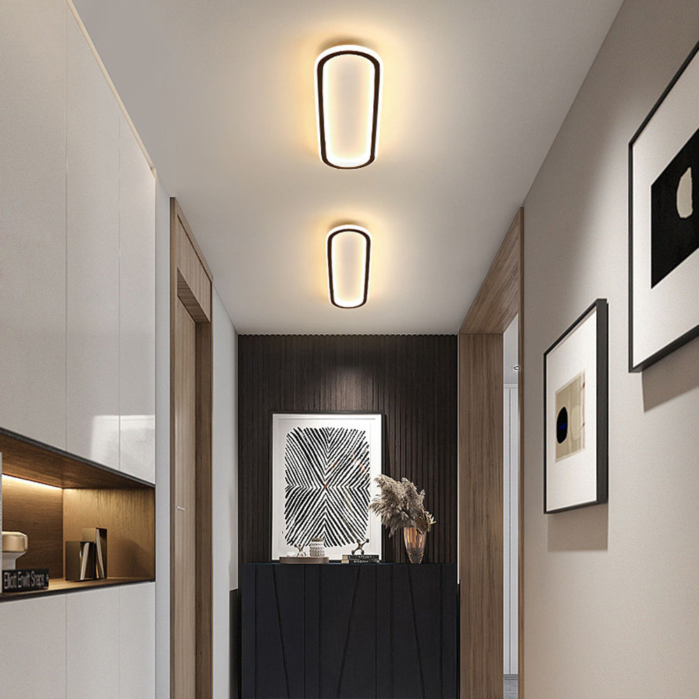 Arisha Minimalist Rectangular Flush Mount Ceiling Light