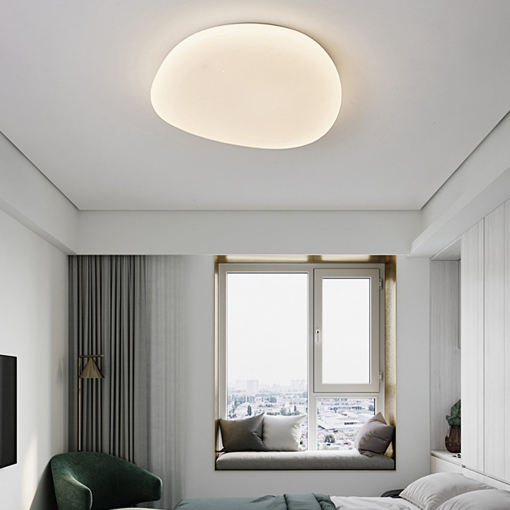 Arisha Modern Pebbles Shape Flush Mount Ceiling Light Bedroom