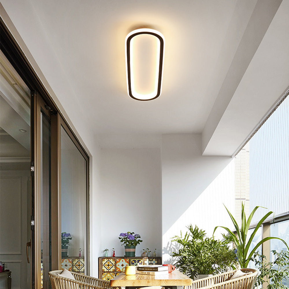 Arisha Minimalist Rectangular Flush Mount Ceiling Light