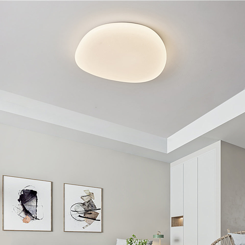 Arisha Modern Pebbles Shape Flush Mount Ceiling Light Bedroom