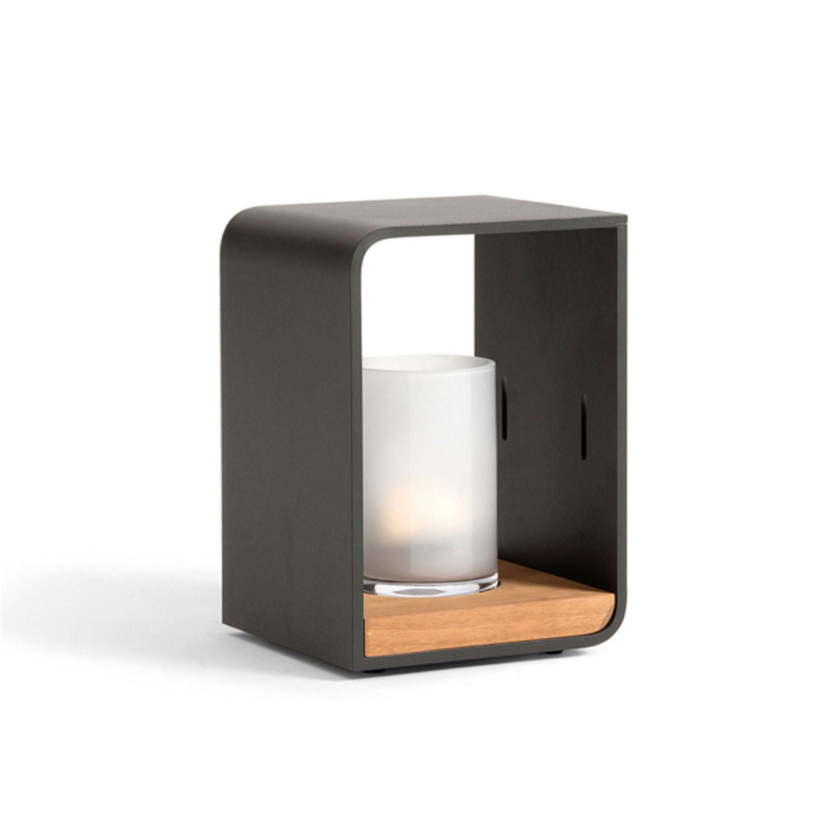 Ray Minimalist Metal Cuboid Candle Outdoor Floor Light