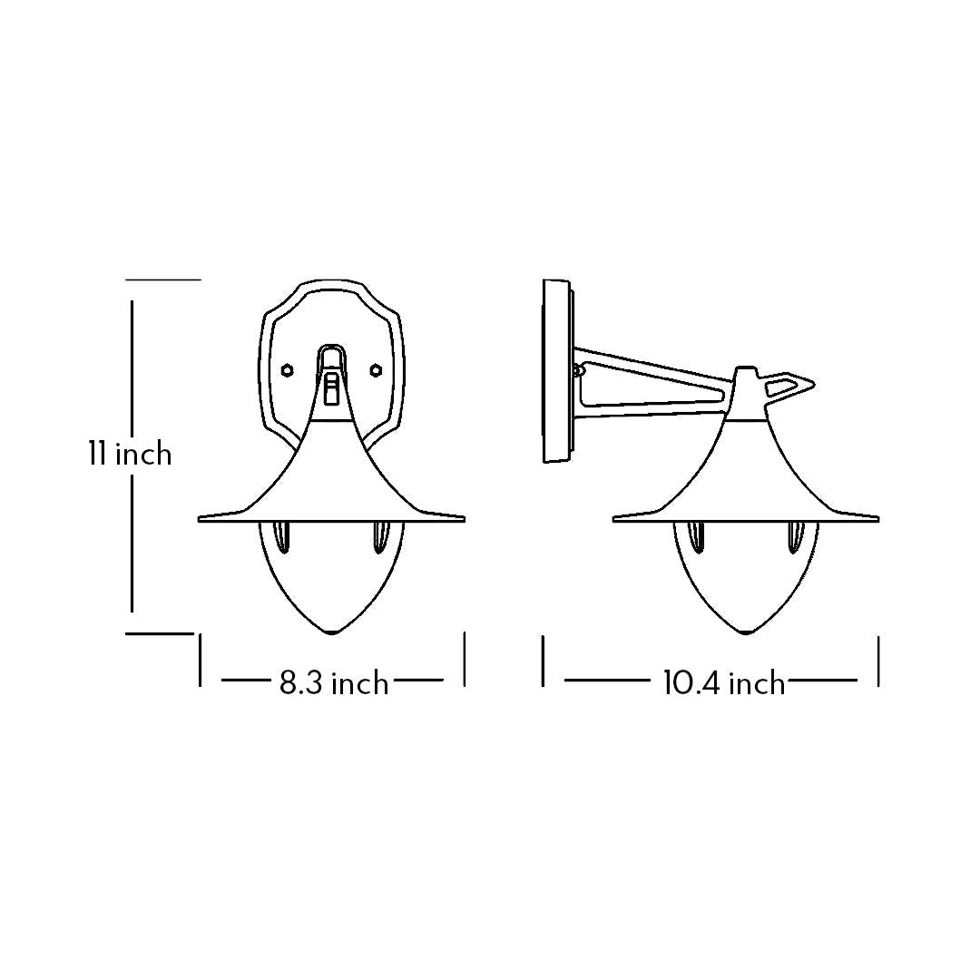 Diae LED Vintage Aluminum Outdoor Wall Light