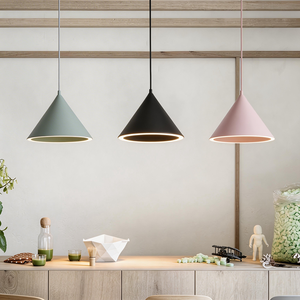 Valentina Funnel-Shape LED Pendant Light for Living Room