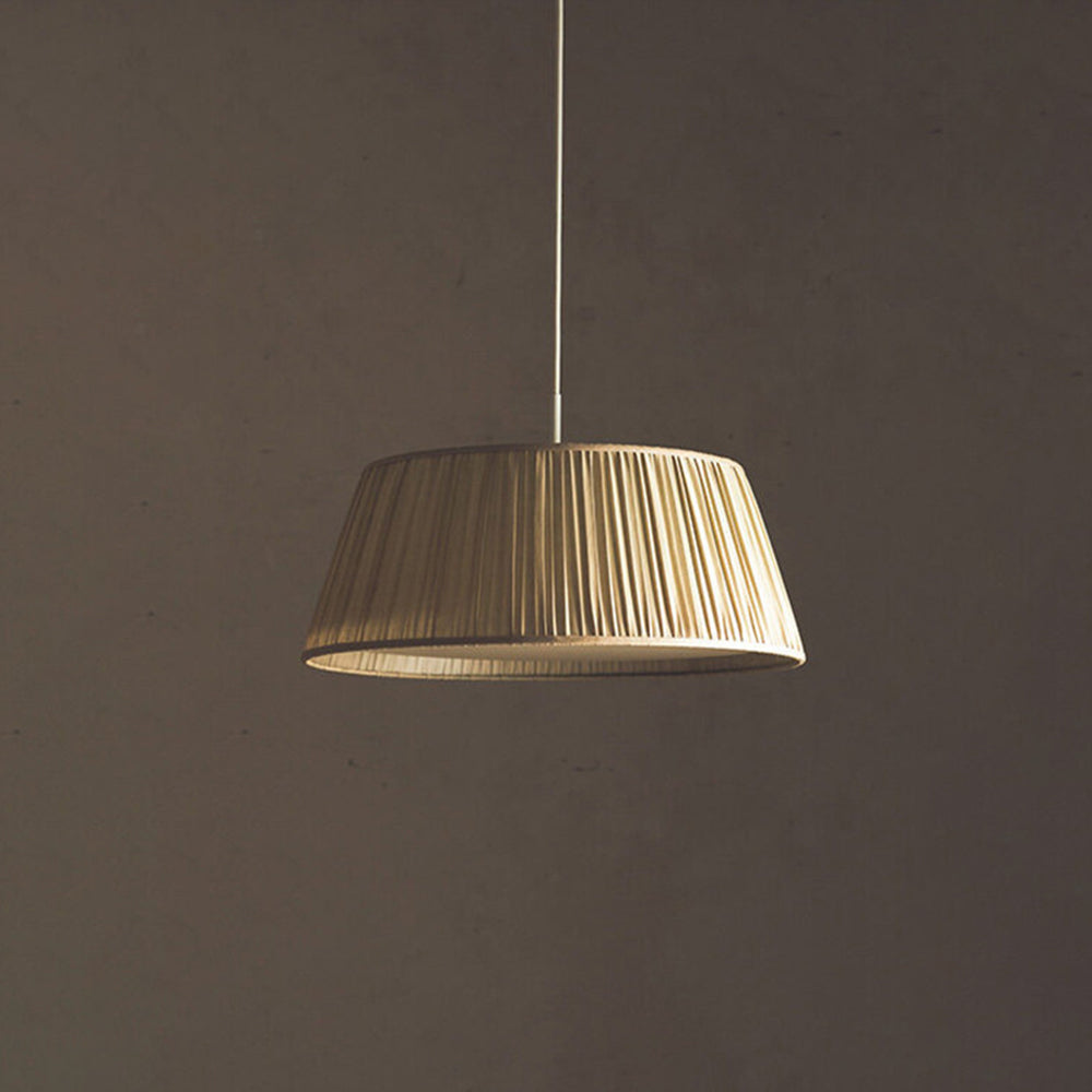 Ritta Pleated Pendant Light Wabi Sabi, /Fabric, Living Room