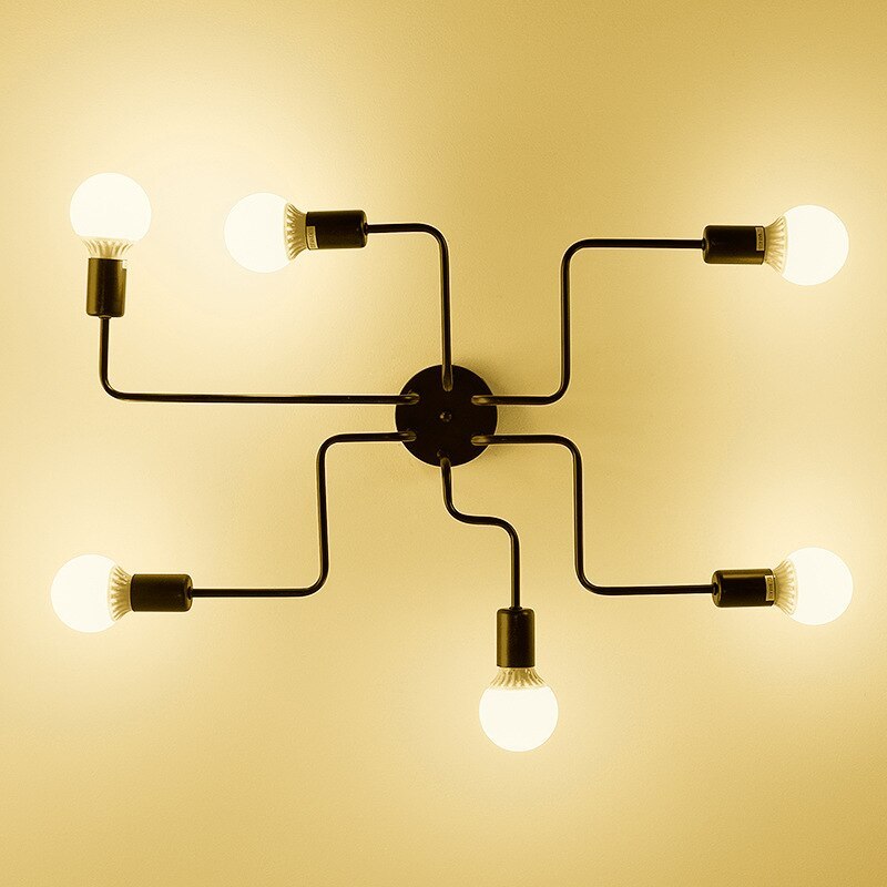 Epoch Modern Minimalist Industrial Flush Mount Ceiling Light
