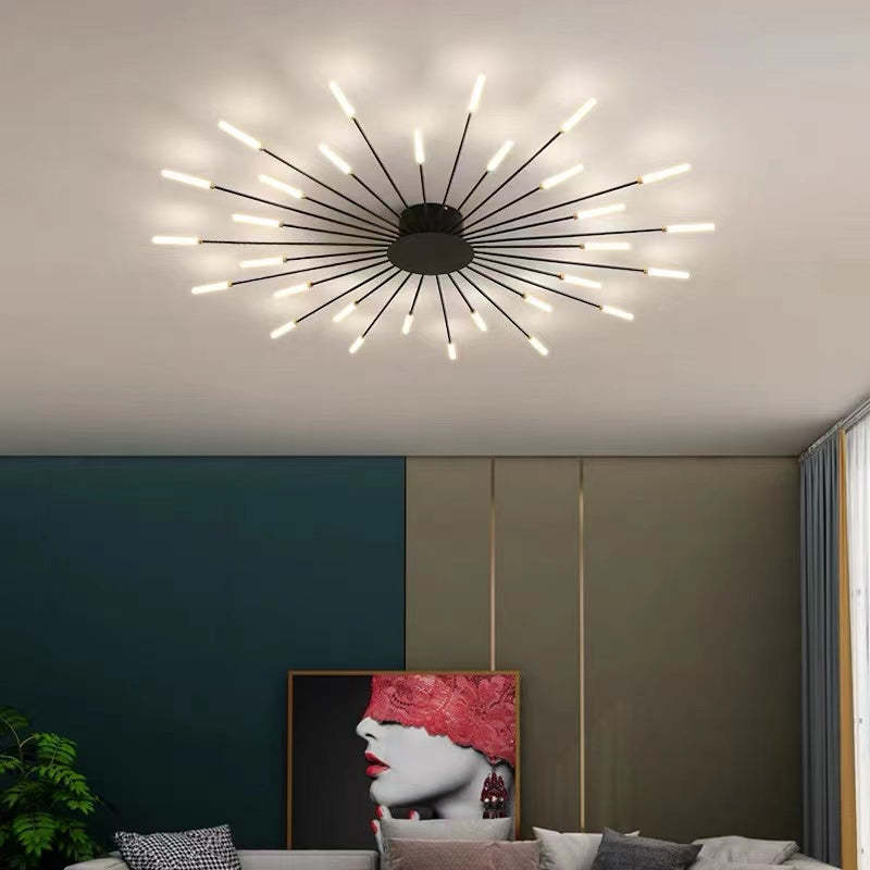 Arisha Fireworks Flush-Mount Ceiling Light Living Room
