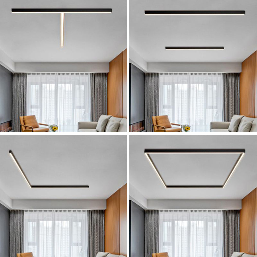 Arisha Modern LED Linear Flush Mount Ceiling Light