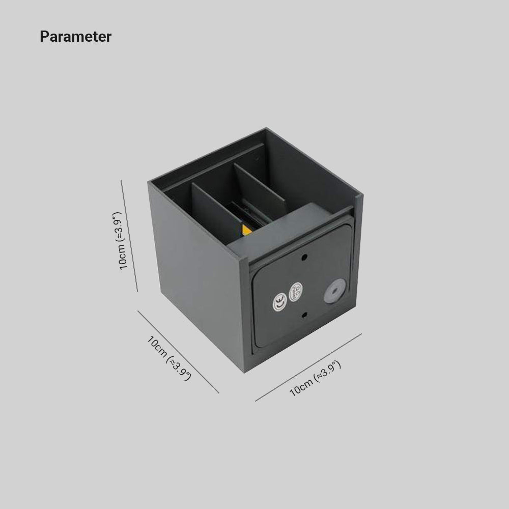 Ray Modern Adjustable Square Outdoor Wall Lamp LED