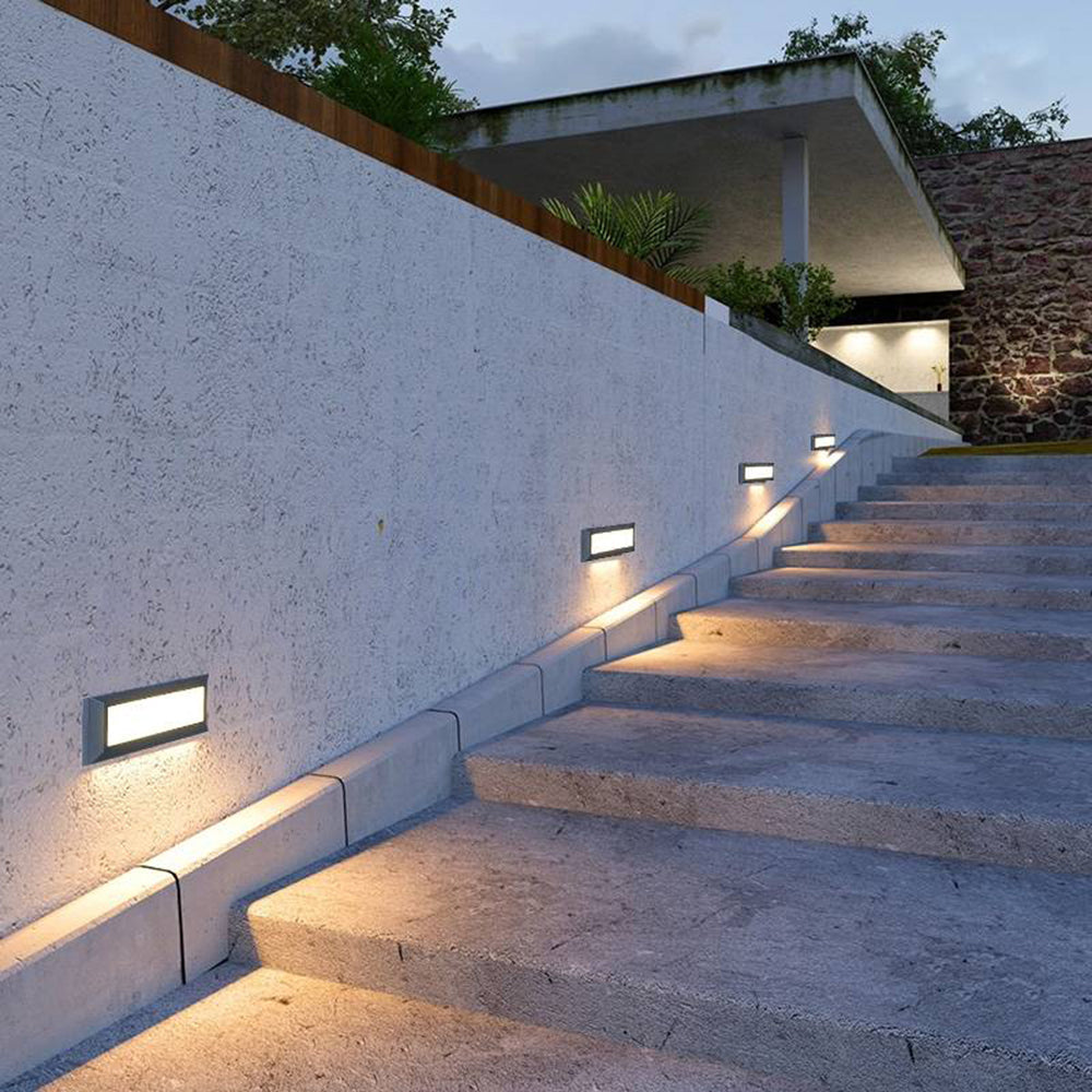 Ray Modern Rectangular Waterproof Outdoor Deck Step Light