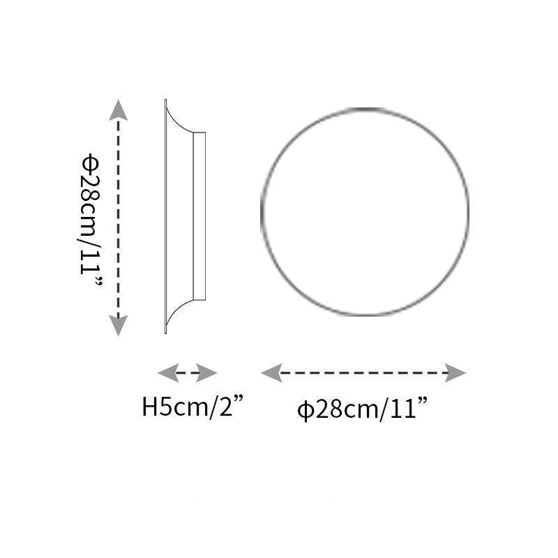 Arelis Geometric Disc Wall Lamp