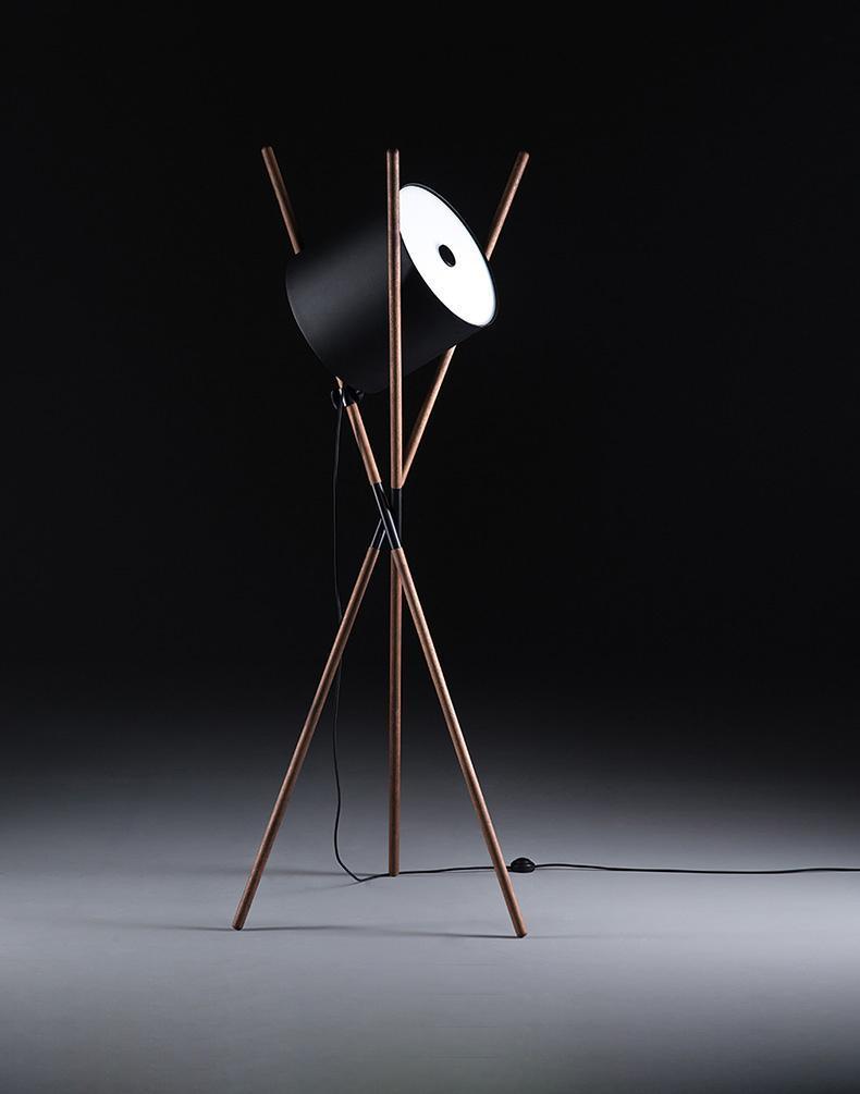 Syloena Contemporary Wood Floor Lamp