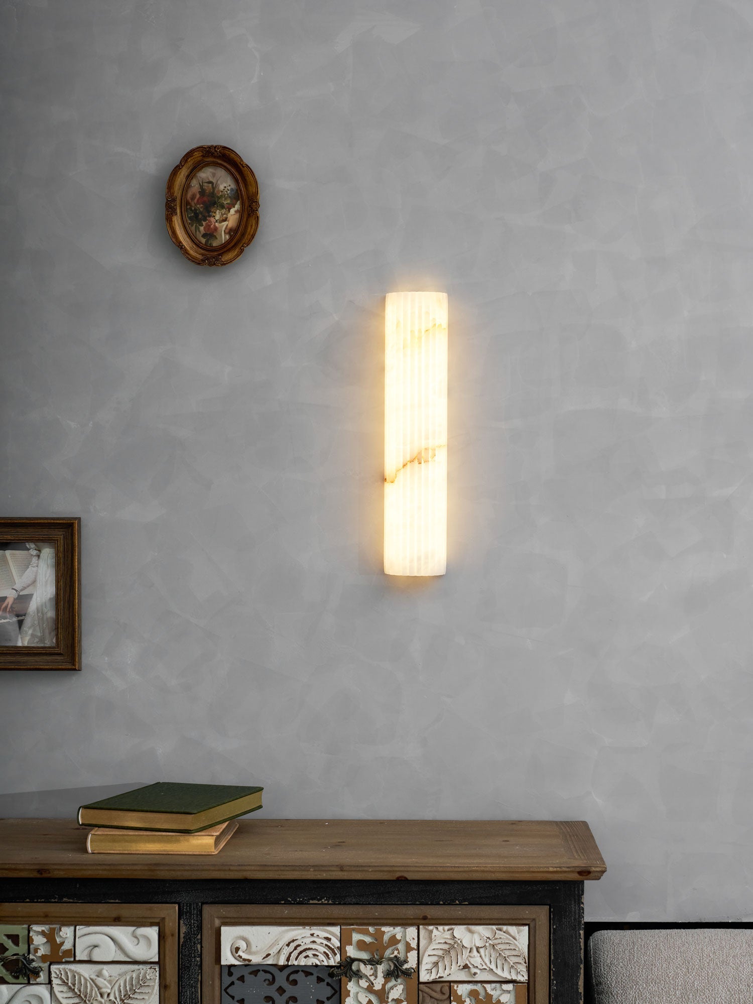Willowfield Alabaster Indoor Wall Light