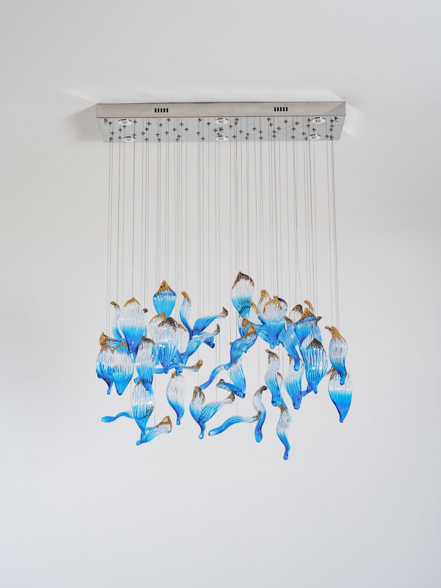 Asteria Wave Blown Glass Customize Chandelier