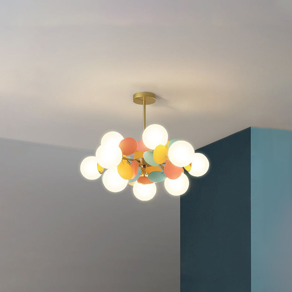 Aria Multicolored Flower Branch Chandelier Living Room