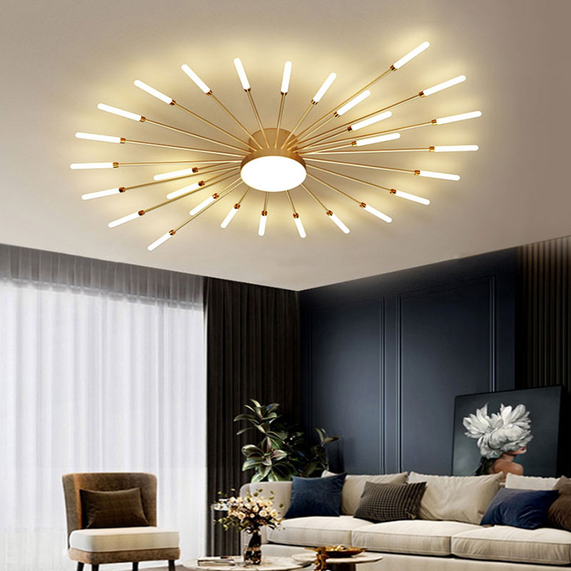 Arisha Modern Home Decoration Fireworks LED Ceiling Light