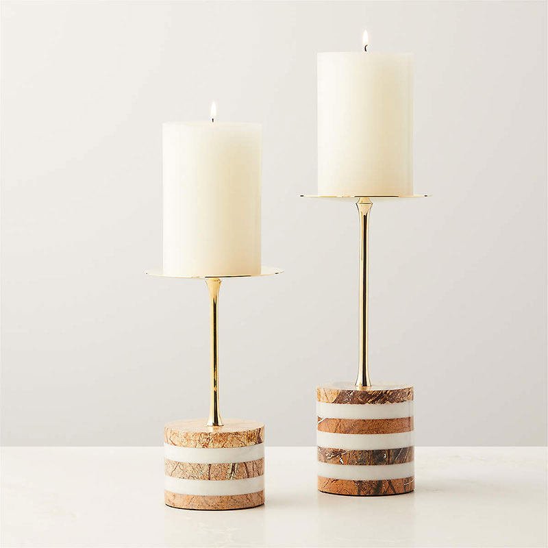 Nerinaya Marble Candle Holder