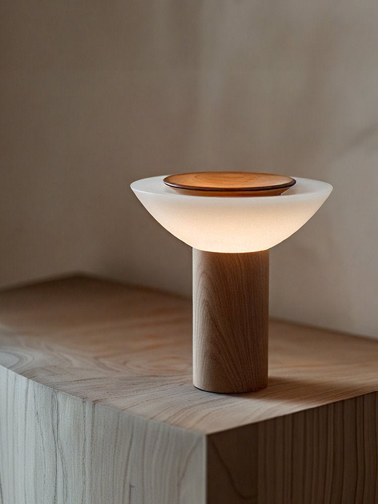 Rinenine Wood Table Lamp