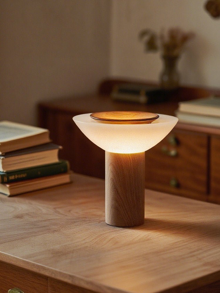 Rinenine Wood Table Lamp