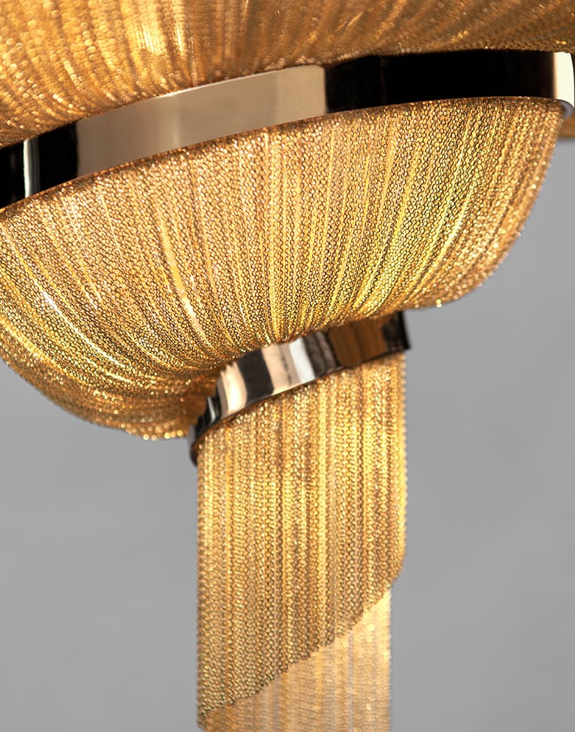 Caloora Spiral Elegance Chain Chandelier