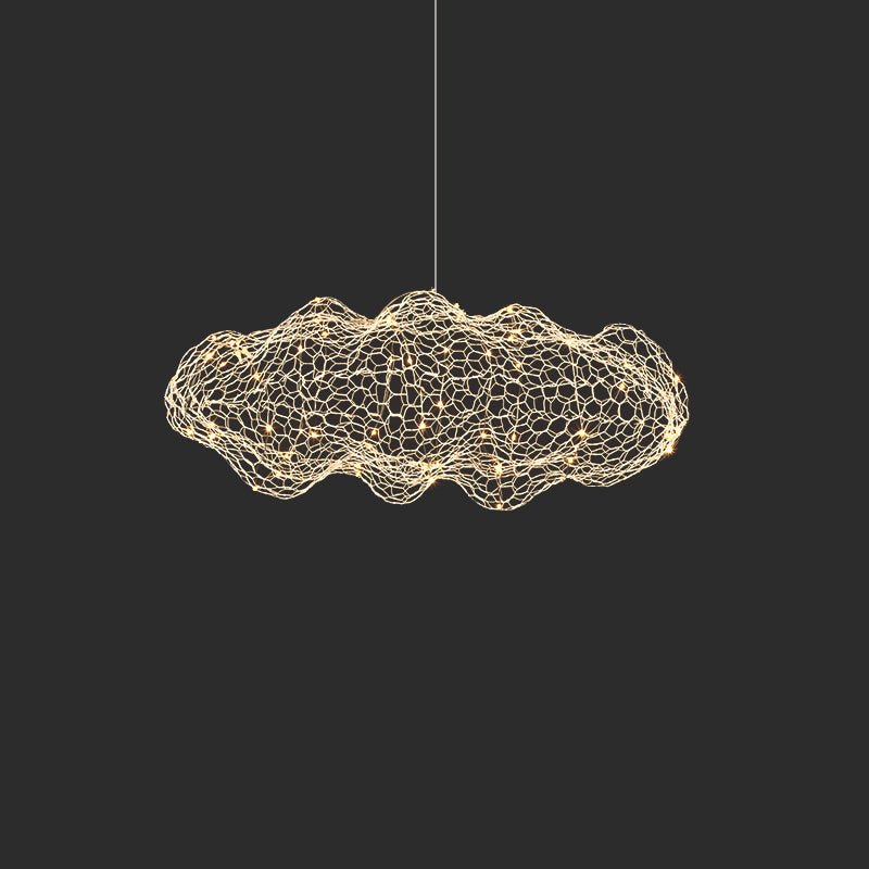 Rivelaine Golden Cloud Weave Pendant Light