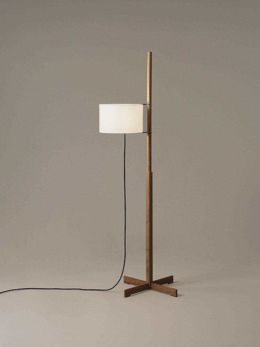 Jex Wood Fabric Floor Lamp