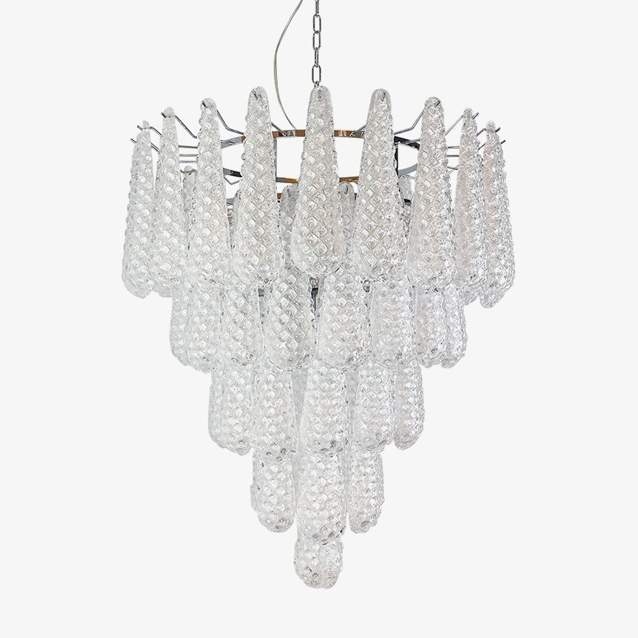 Lioralella Chandelier Clear Droplets Murano Glass Waterfall Diamond