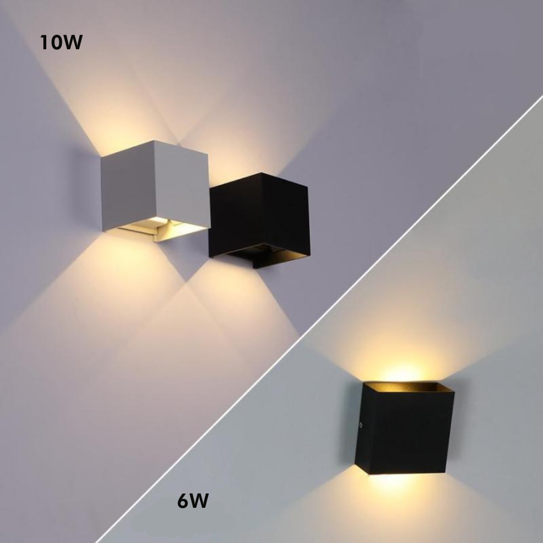 Ray Modern Adjustable Square Outdoor Wall Lamp LED