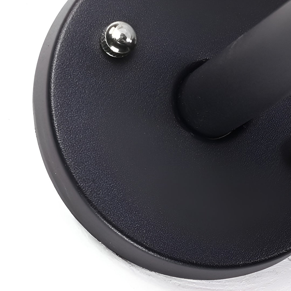 Silver Round LED Modern Aluminum Outdoor Wall Lamp