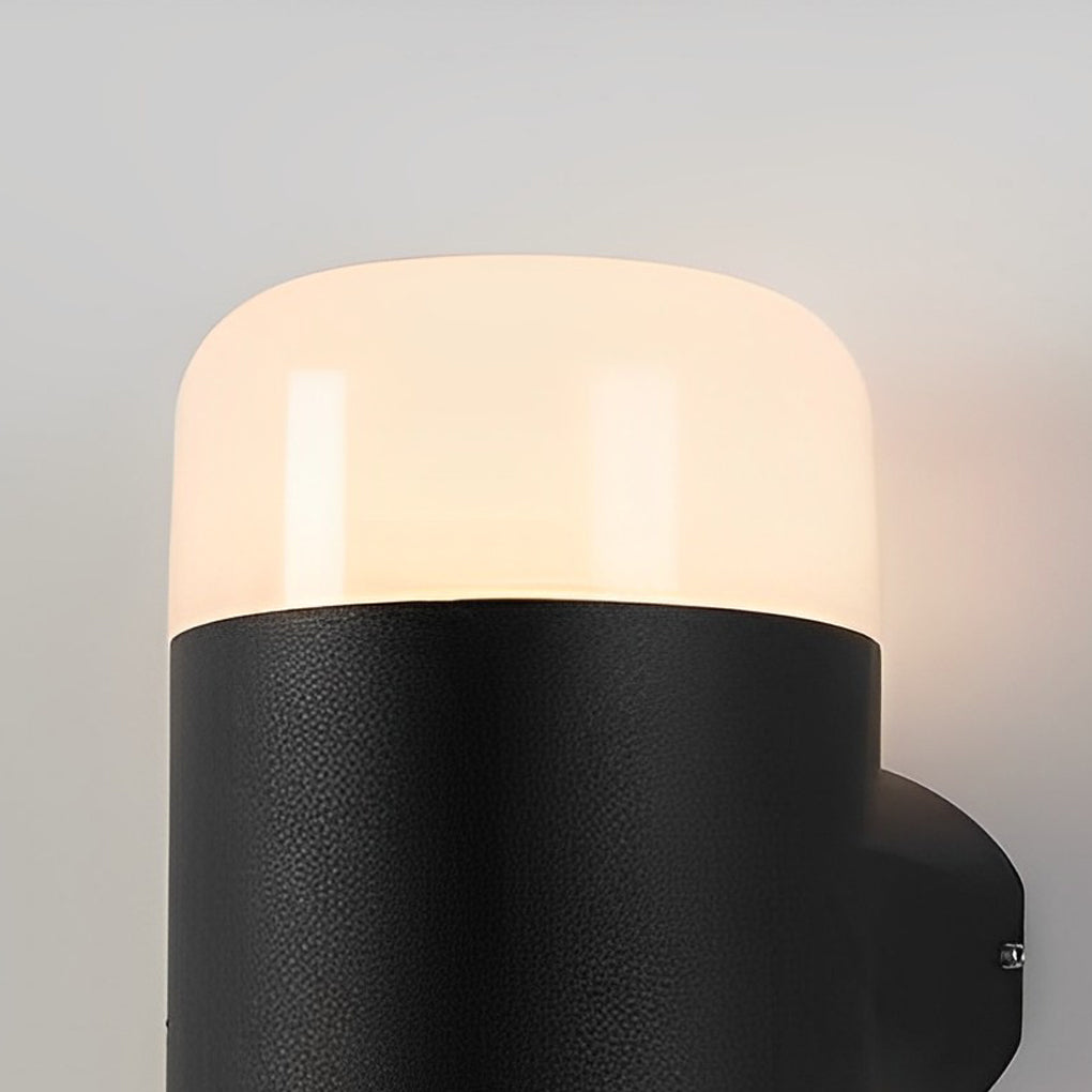 Delht Round Modern Aluminum Outdoor Wall Lamp