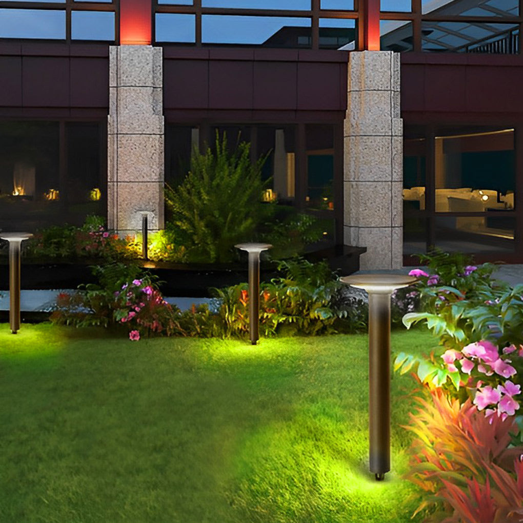 Opay Round LED Solar Design Aluminum Outdoor Light