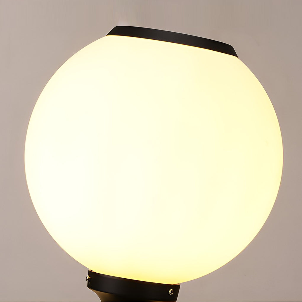 Hael Ball Three Step LED Aluminum Outdoor Post Caps Pillar Light