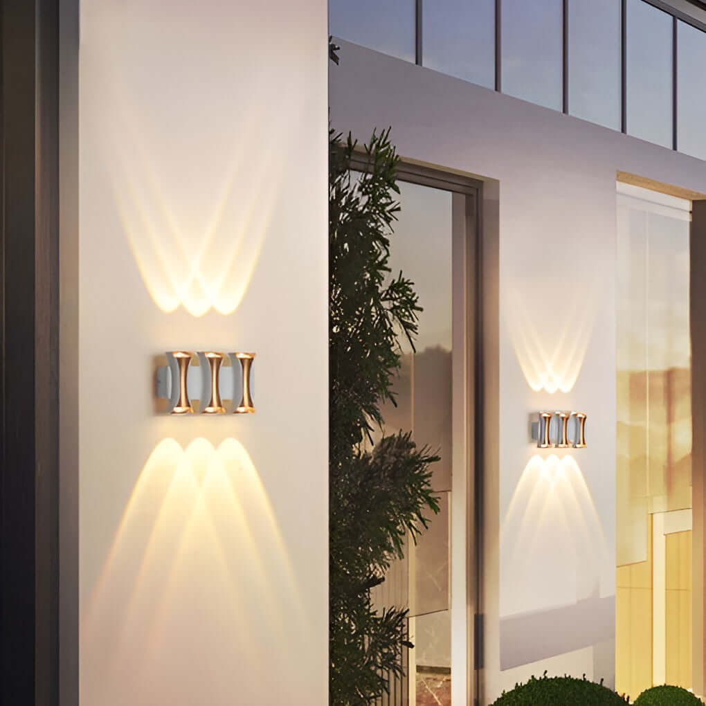 Phineas LED Modern Aluminum Outdoor Wall Sconce Light