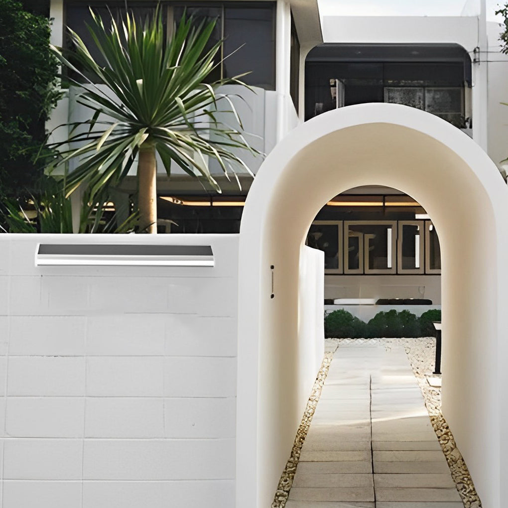 Jennifer Rectangular LED Modern Aluminum Outdoor Wall Lamp