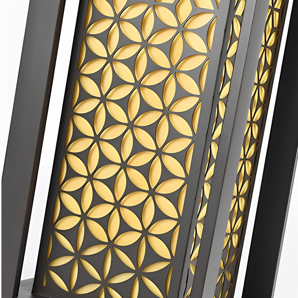 Gala Floral Pattern Unique Modern Metal Pathway Lights